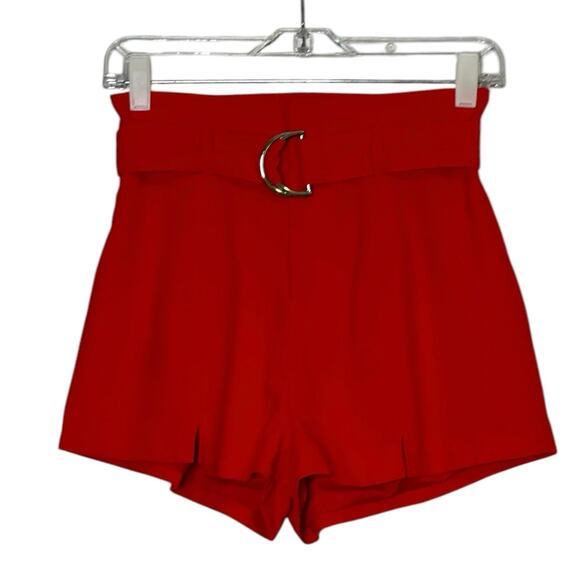 Revolve Superdown red belted shorts size XS - Picture 7 of 10